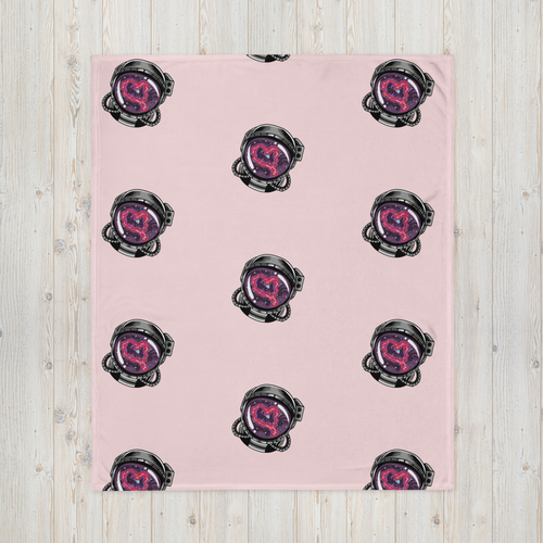 Heart Nebula - Pink Throw Blanket