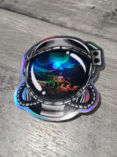 Load image into Gallery viewer, Goodnight Mars Helmet Holographic Sticker