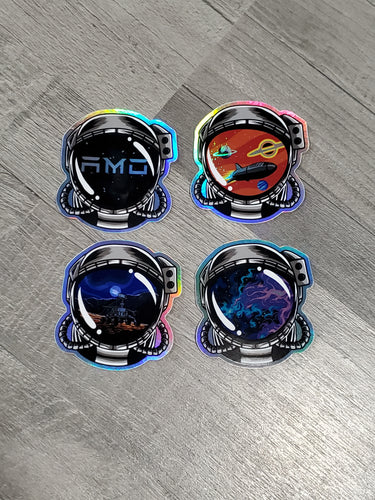 Astronaut Helmet Sticker Pack