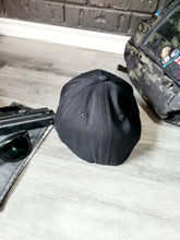 Load image into Gallery viewer, Curved Flex Fit  BLK [Tan Leather Logo]
