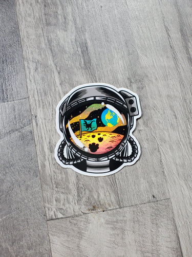 The Landing Helmet Holographic Sticker