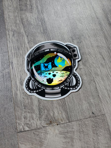 The Landing Helmet Holographic Sticker