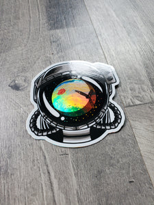 Jupiter Helmet Holographic Sticker