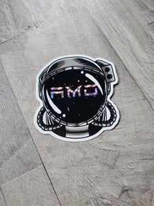 AMO Astronaut Helmet Prismatic Sticker