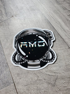 AMO Astronaut Helmet Prismatic Sticker