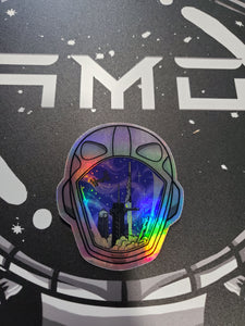 SpaceX Tribute Sticker Holographic