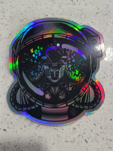 Cosmic Butterflies Helmet Sticker