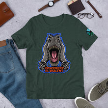 Load image into Gallery viewer, Discovery is Violent (Blue) Indominus Rex - T-Shirt